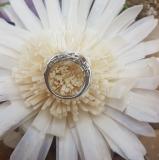 0.52 Carat (ctw) 10K White Gold White Diamond Ladies Anniversary Wedding Band Enhancer Guard Double Ring 1/2 CT