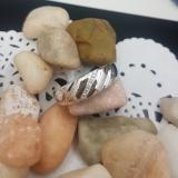 0.08 Carat (ctw) 10K White Gold Round Cut White Diamond Men's Fashion 5 Stone Wedding Band