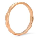 10K Rose Gold Ladies Swirl Anniversary Wedding Band Stackable Ring