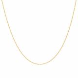 10 Karat Yellow Gold Loose Rope Chain Necklace (18 inch)