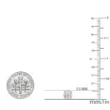 1.00 Carat (ctw) Round Moissanite Ladies Solitaire Fashion Stud Earrings 18K Rose Gold