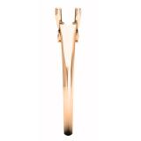 0.03 Carat (ctw) 10K Rose Gold Round White Diamond Ladies Bridal Semi Mount Engagement Ring