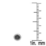 0.45 Carat (ctw) Sterling Silver Round Black & White Diamond Ladies Cluster Style Stud Earrings 1/2 CT