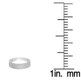 0.50 Carat (ctw) 10K White Gold Round Cut White Diamond Ladies Bridal Anniversary Wedding Band 1/2 CT