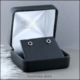Round White Diamond Hollow Circle Shape Screwback Stud Earrings for Women (0.10 ctw, Color I-J, Clarity I2-I3) in 10K Rose Gold