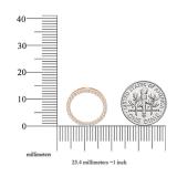 0.33 Carat (ctw) 10K Rose Gold Round Cut White Diamond Ladies Circle Pendant (Silver Chain Included) 1/3 CT