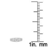 1.40 Carat (ctw) 10K White Gold Round White Diamond 3 Stone Ladies Promise Bridal Engagement Ring
