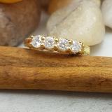 0.75 Carat (ctw) 14K Yellow Gold Round White Diamond Ladies Anniversary Wedding Stackable Band Ring 3/4 CT