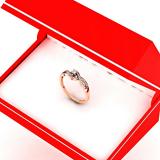 0.15 Carat (ctw) 10K Rose Gold Round Cut Diamond Ladies Twisted Swirl Split Shank Bridal Engagement Ring