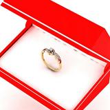 0.15 Carat (ctw) 10K Yellow Gold Round Cut Diamond Ladies Twisted Swirl Split Shank Bridal Engagement Ring