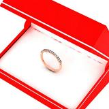 0.15 Carat (ctw) 14K Rose Gold Round Cut White Diamond Ladies Anniversary Wedding Stackable Band