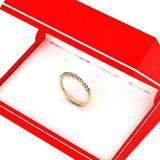 0.15 Carat (ctw) 14K Yellow Gold Round Cut White Diamond Ladies Anniversary Wedding Stackable Band