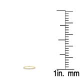 0.20 Carat (ctw) 10K Yellow Gold Round Cut Diamond Ladies Dainty Anniversary Wedding Stackable Band 1/5 CT