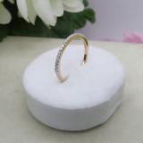 0.18 Carat (ctw) 10K Rose Gold Round Diamond Ladies Anniversary Stackable Ring Wedding Band