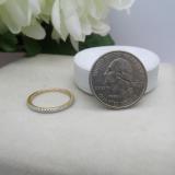 0.18 Carat (ctw) 10K Rose Gold Round Diamond Ladies Anniversary Stackable Ring Wedding Band