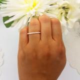 0.18 Carat (ctw) 10K White Gold Round Diamond Ladies Anniversary Stackable Ring Wedding Band