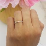 0.18 Carat (ctw) 10K Yellow Gold Round Diamond Ladies Anniversary Stackable Ring Wedding Band