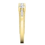 0.80 Carat (ctw) 18K Yellow Gold Round Diamond Ladies Anniversary Wedding Stackable Band Ring 3/4 CT