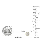 0.30 Carat (ctw) 10K Yellow Gold Real Round Cut White Diamond Ladies Flower Cluster Stud Earrings 1/3 CT