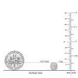 0.30 Carat (ctw) 18K White Gold Real Round Cut White Diamond Ladies Flower Cluster Stud Earrings 1/3 CT