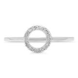 0.20 Carat (ctw) 14K White Gold Round Cut White Diamond Ladies Bridal Engagement Ring 1/5 CT