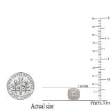0.50 Carat (ctw) 18K Rose Gold Round Cut White Diamond Ladies Halo Style Stud Earrings 1/2 CT