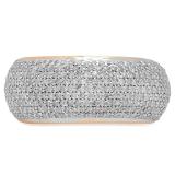 1.10 Carat (ctw) 10K Rose Gold Round Diamond Anniversary Wedding Band Ring 1 CT