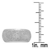 1.10 Carat (ctw) 10K White Gold Round Diamond Anniversary Wedding Band Ring 1 CT