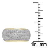 1.10 Carat (ctw) 10K Yellow Gold Round Diamond Anniversary Wedding Band Ring 1 CT