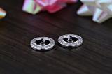 0.20 Carat (ctw) 10K White Gold Round White Diamond Removable Jackets For Stud Earrings 1/5 CT