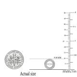 0.20 Carat (ctw) 10K White Gold Round White Diamond Removable Jackets For Stud Earrings 1/5 CT