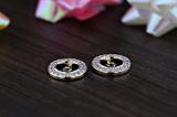 0.20 Carat (ctw) 10K Yellow Gold Round White Diamond Removable Jackets For Stud Earrings 1/5 CT