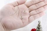 0.20 Carat (ctw) 10K Yellow Gold Round White Diamond Removable Jackets For Stud Earrings 1/5 CT