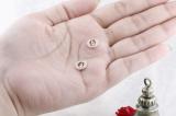 0.20 Carat (ctw) 18K Rose Gold Round White Diamond Removable Jackets For Stud Earrings 1/5 CT