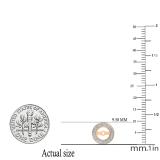 0.20 Carat (ctw) 18K Rose Gold Round White Diamond Removable Jackets For Stud Earrings 1/5 CT