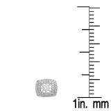 0.45 Carat (ctw) 10K White Gold Round White Diamond Removable Jackets For Stud Earrings 1/2 CT