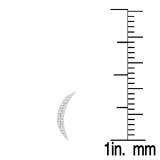 0.25 Carat (ctw) 10K White Gold Round Cut White Diamond Ladies Climber Earrings 1/4 CT