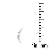 0.25 Carat (ctw) 10K Yellow Gold Round Cut White Diamond Ladies Climber Earrings 1/4 CT