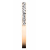 0.25 Carat (ctw) 10K Rose Gold Round White Diamond Wedding Anniversary Stackable Band Ring 1/4 CT