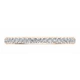 0.25 Carat (ctw) 10K Rose Gold Round White Diamond Wedding Anniversary Stackable Band Ring 1/4 CT