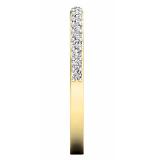 0.25 Carat (ctw) 10K Yellow Gold Round White Diamond Wedding Anniversary Stackable Band Ring 1/4 CT