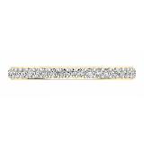 0.25 Carat (ctw) 10K Yellow Gold Round White Diamond Wedding Anniversary Stackable Band Ring 1/4 CT