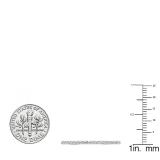 0.25 Carat (ctw) 14K White Gold Round White Diamond Wedding Anniversary Stackable Band Ring 1/4 CT