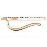 0.20 Carat (ctw) 10K Rose Gold Round Cut White Diamond Ladies Double Row Crawler Climber Earrings 1/5 CT