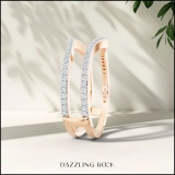 0.40 Carat (ctw) 10K Rose Gold Round Diamond Ladies Anniversary Wedding Band Enhancer Guard Double Ring