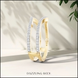 0.40 Carat (ctw) 14K Yellow Gold Round Diamond Ladies Anniversary Wedding Band Enhancer Guard Double Ring