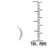 0.15 Carat (ctw) 10K Rose Gold Round White Diamond Ladies Climber Earrings