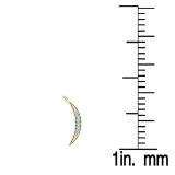 0.15 Carat (ctw) 10K Yellow Gold Round White Diamond Ladies Climber Earrings