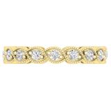 0.50 Carat (ctw) 14K Yellow Gold Round White Diamond ladies Bridal Swirl Engagement Ring 1/2 CT