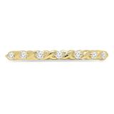 0.12 Carat (ctw) 10K Yellow Gold Round Cut White Diamond Ladies Stackable Anniversary Wedding Band